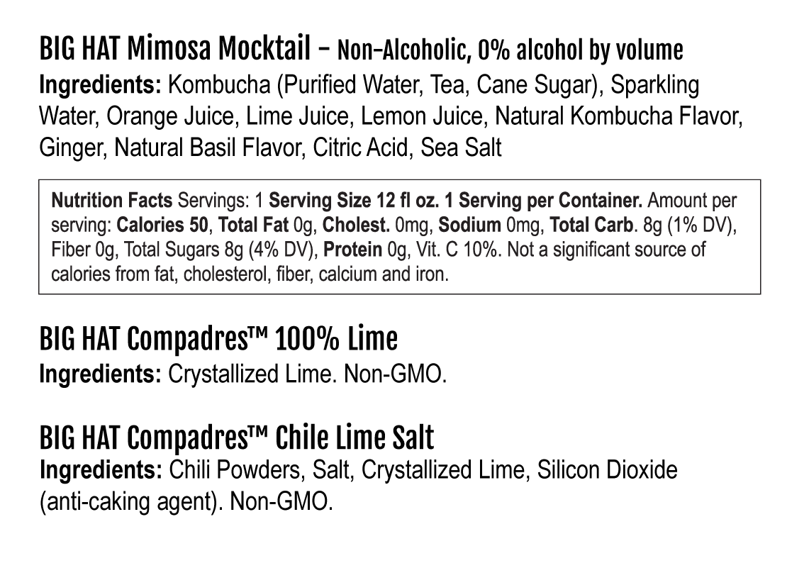 BIG HAT MIMOSA MOCKTAIL