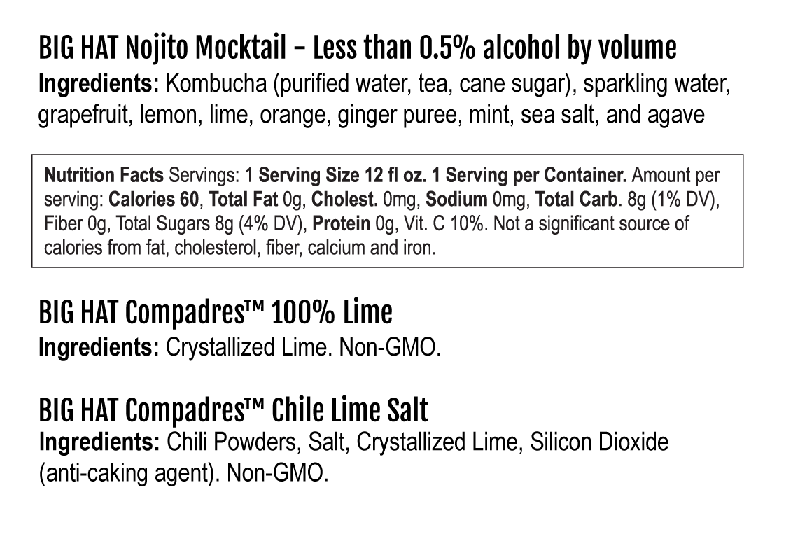 BIG HAT NOJITO MOCKTAIL